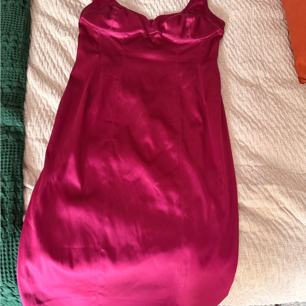 Anne Klein Vintage Pink Satin Dress
